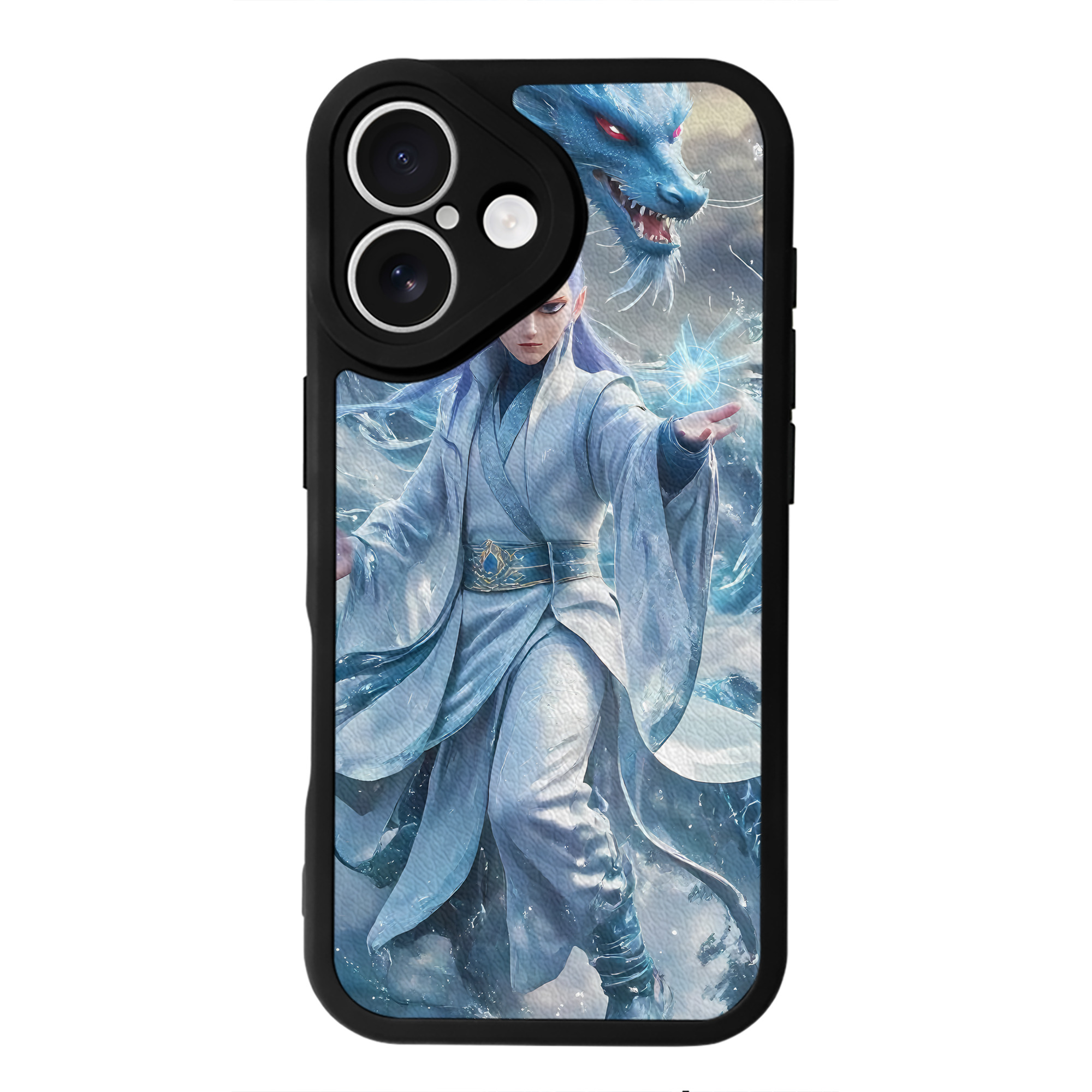 （画像用） Ne Zha 2 ナタ 魔童の大暴れ 【iPhone 16シリーズ対応】シリコンスマホケース（レザー調） 材質：シリコン